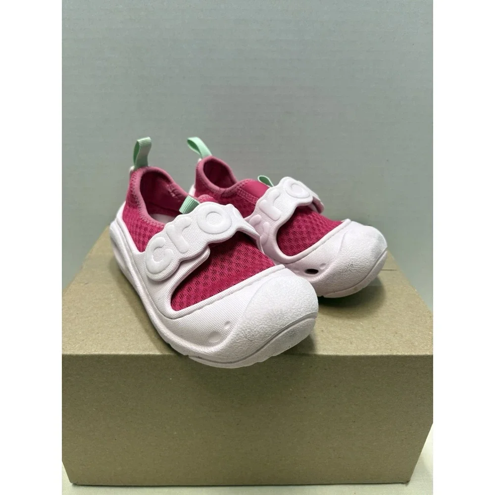 Crocs Little Kids Swiftwater Splash Sandals Shoes Dragonfruit Pink Size C 10